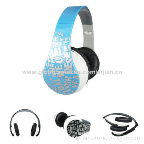 Wireless/Wired Bluetooth Headphones for Mobile Phones/Laptops/Tablet PCs, Support Incoming Ringtone